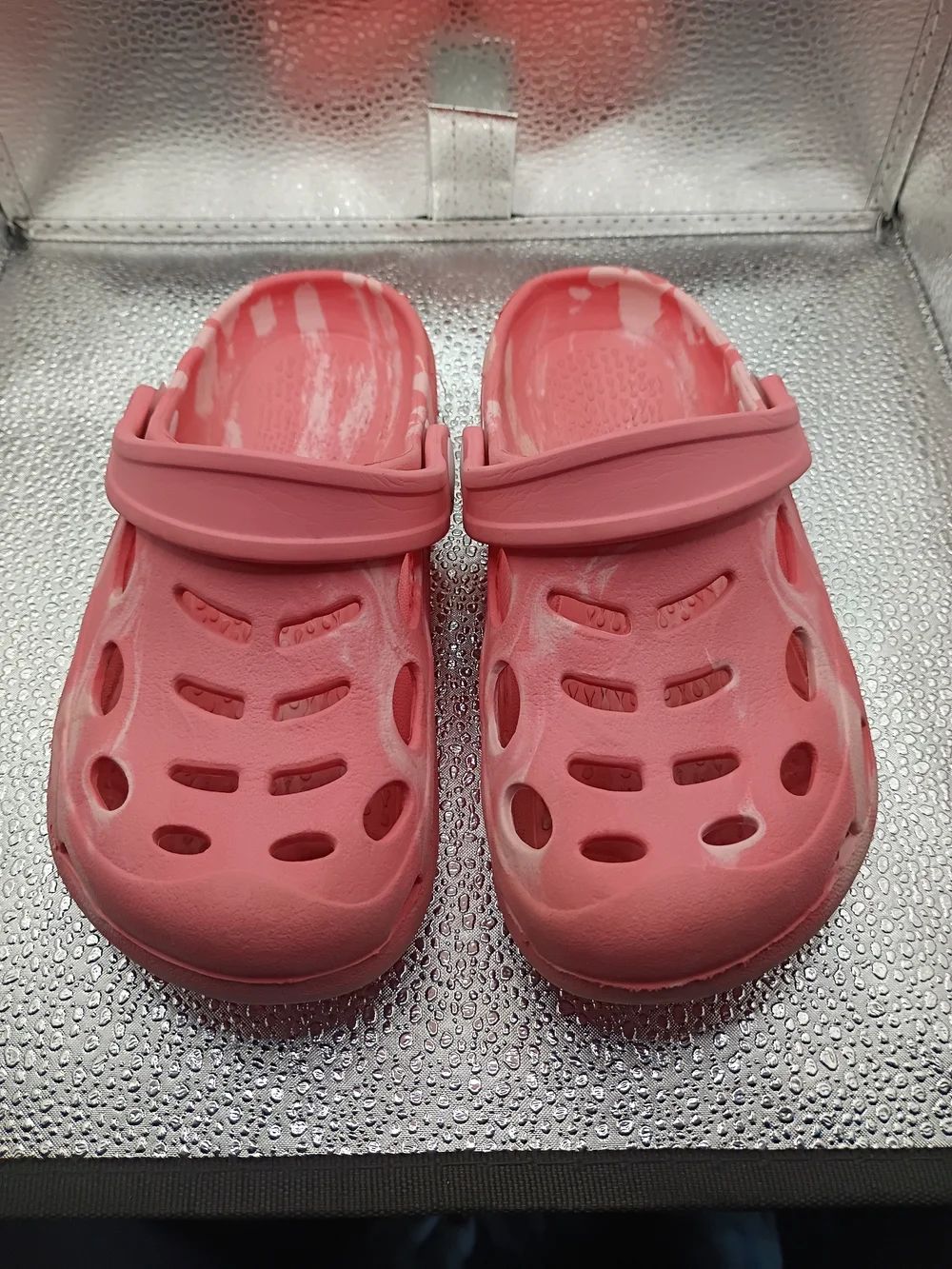 Kids Coral Pink Slip-On Clog Sandals